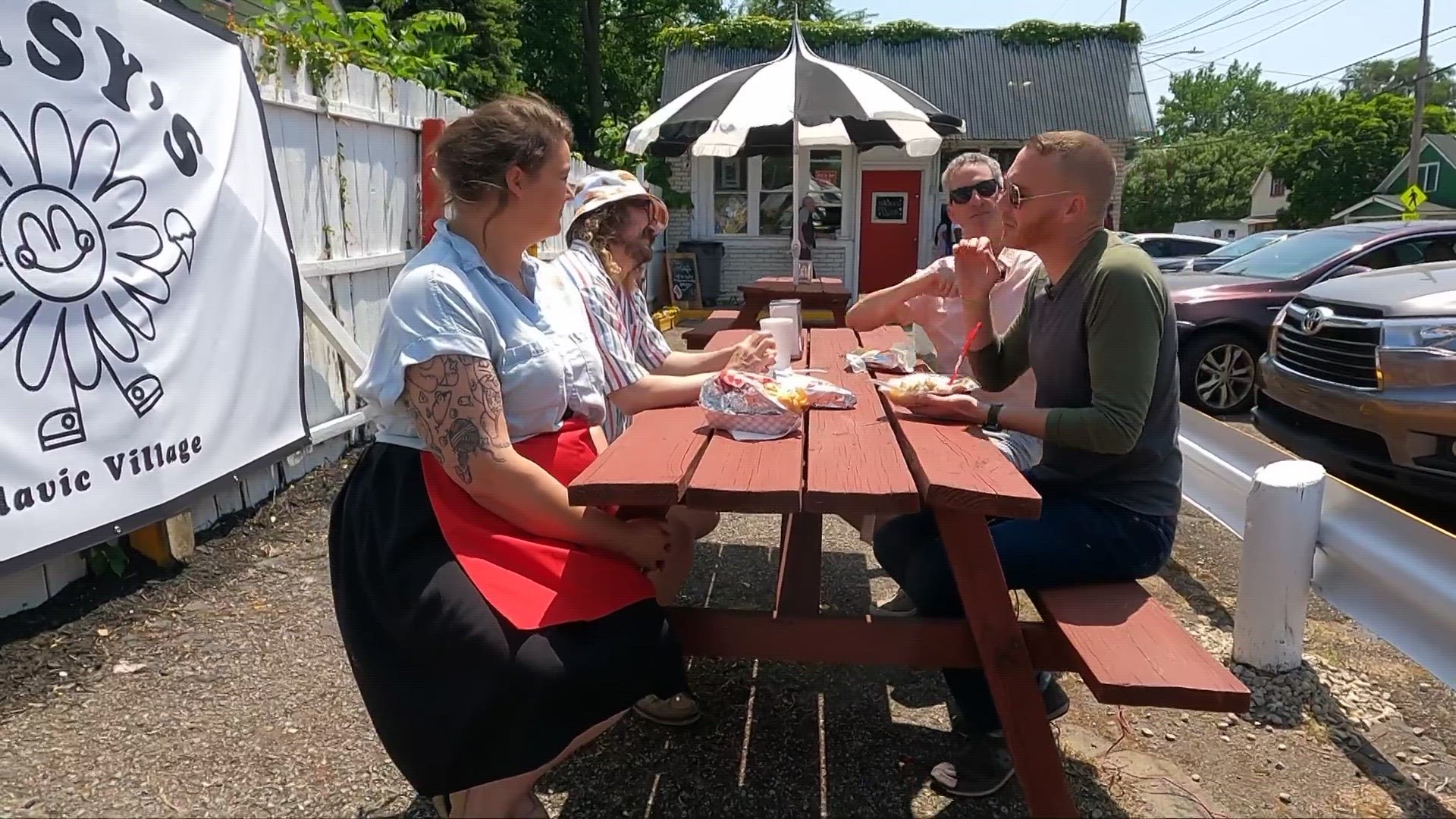 3News Contributor Doug Trattner takes Mike Polk Jr. to check out some ice cream and Polish Boys at the newly reopened neighborhood institution.