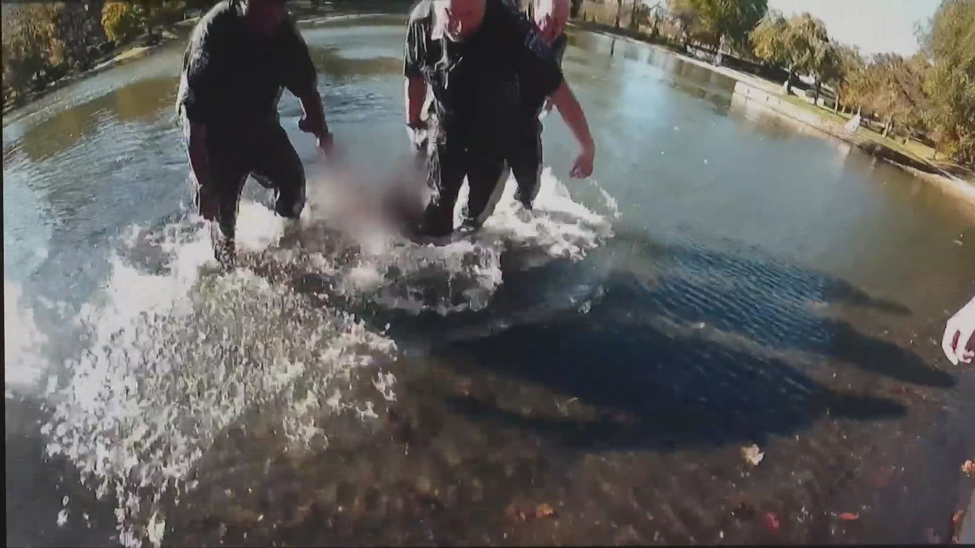 Jeff Ridler Heroic police rescue at Wade Lagoon in Cleveland saves man in crisis ...