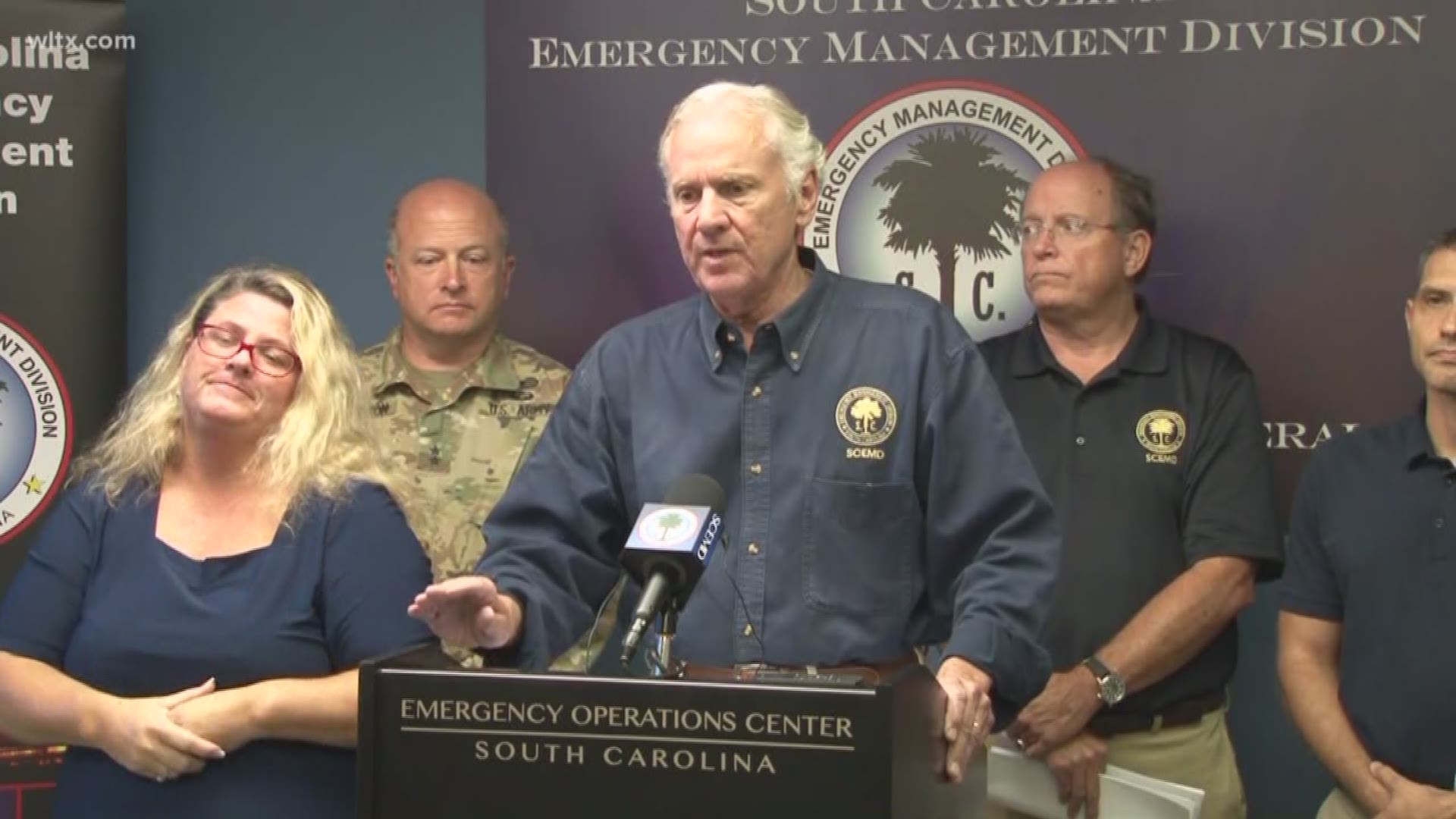 SC Governor Henry McMaster held a briefing about the state's plans for Hurricane Florence, which could impact the state.