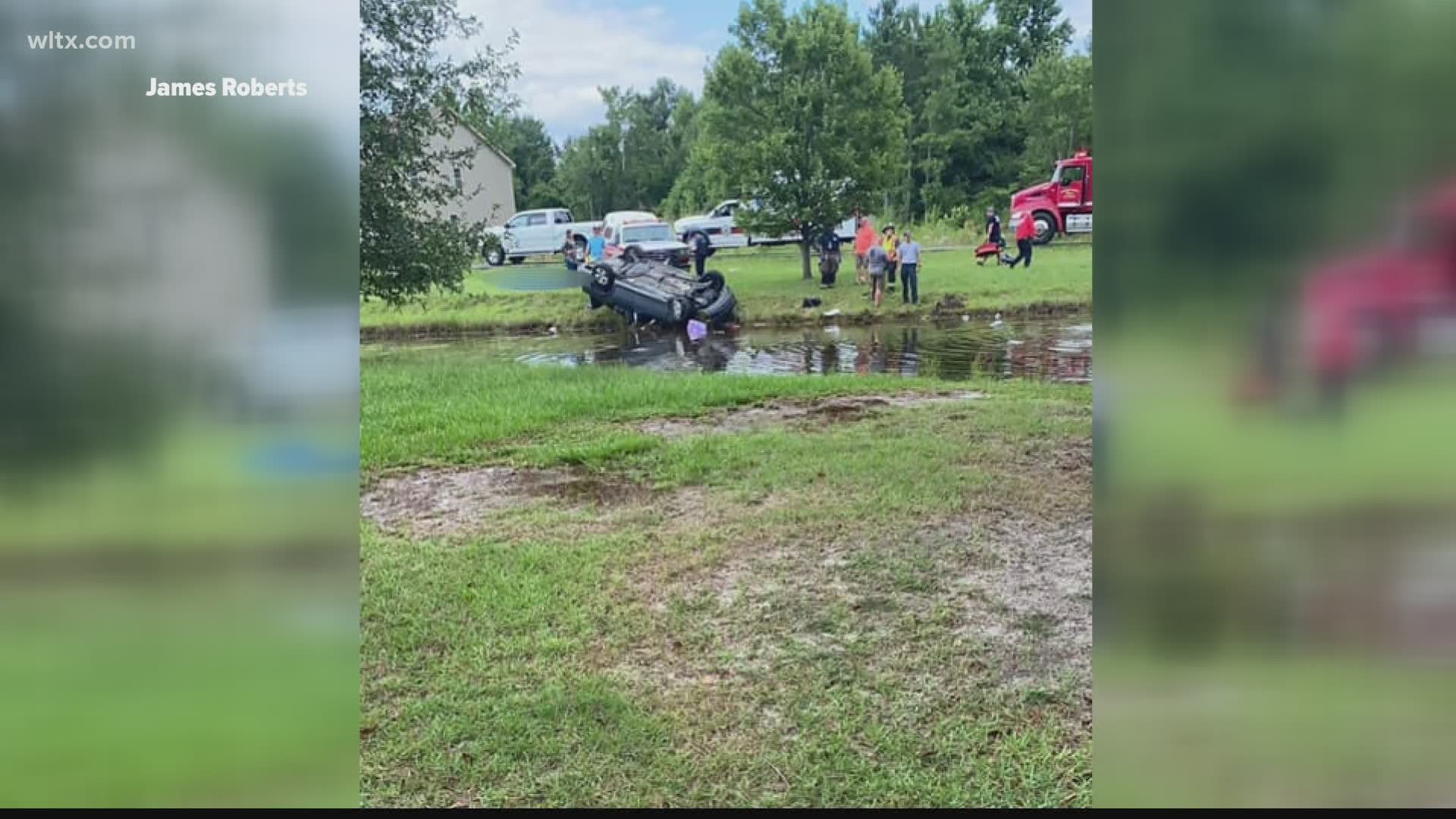 Man killed, baby injured after car crashes into Elgin pond | 11alive.com