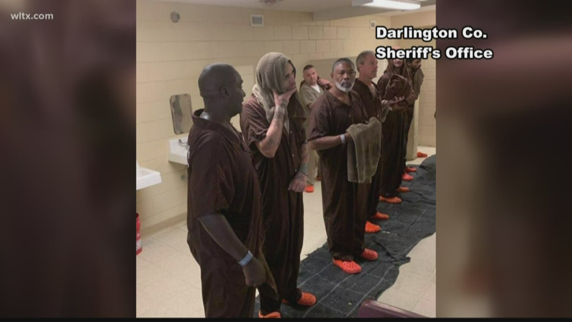 The 18 inmates baptized on Saturday have reportedly been mentored by a group of veterans and supported by the Darlington community.