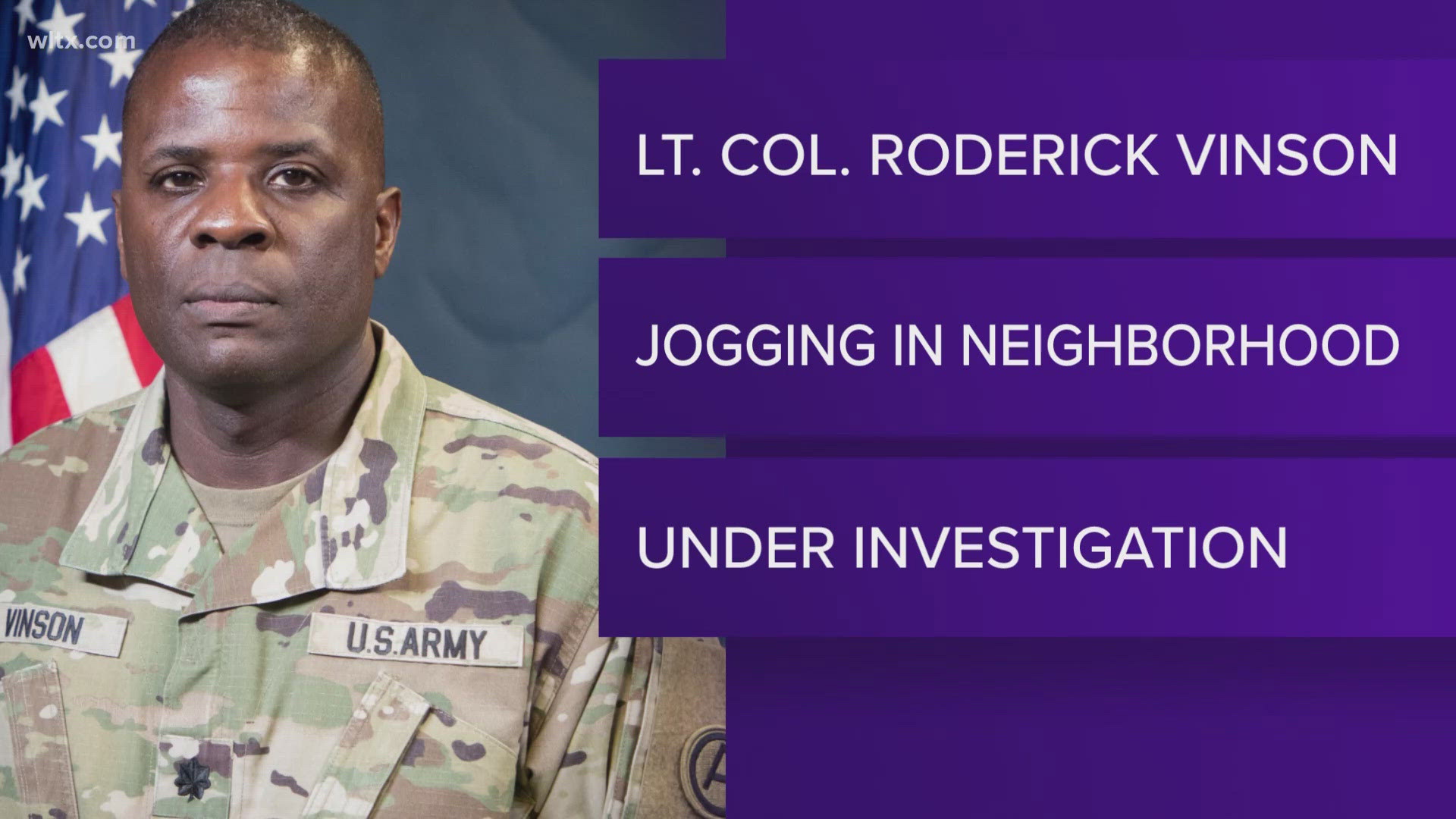 Lt. Colonel Roderick Vinson was jogging in his neighborhood when he died.  Autopsy is scheduled for Thursday.