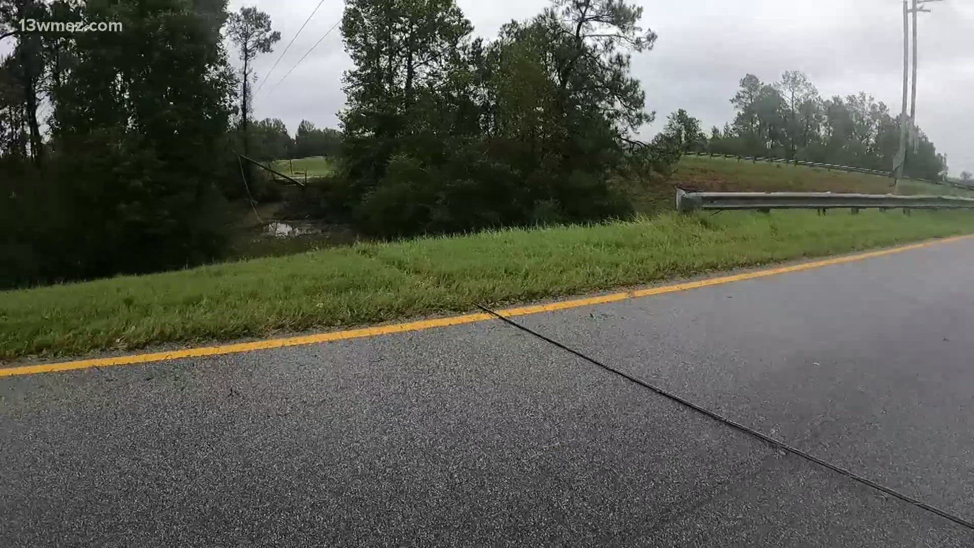 The trek to Wheeler County was complicated by storm damage