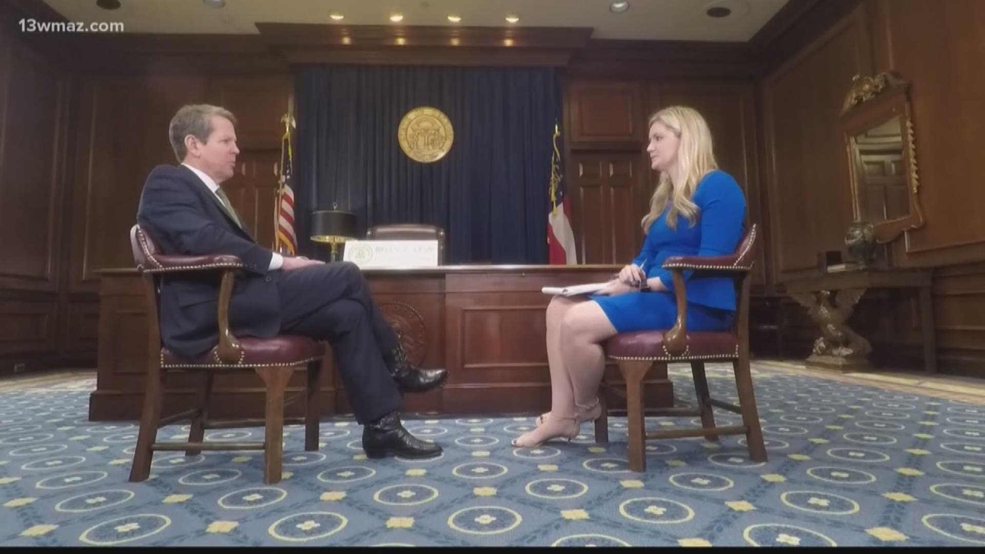 Governor Kemp speaks about first month in office
