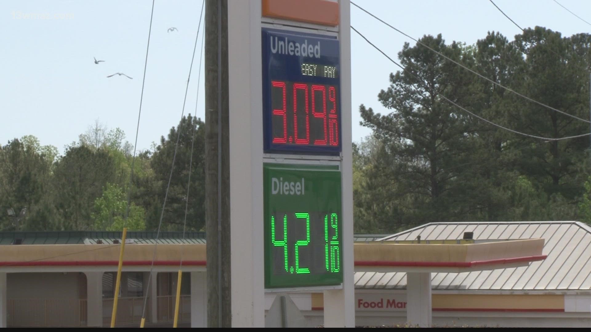 In Georgia, the average price of gas per gallon is $3.76, down 11 cents from a week ago.