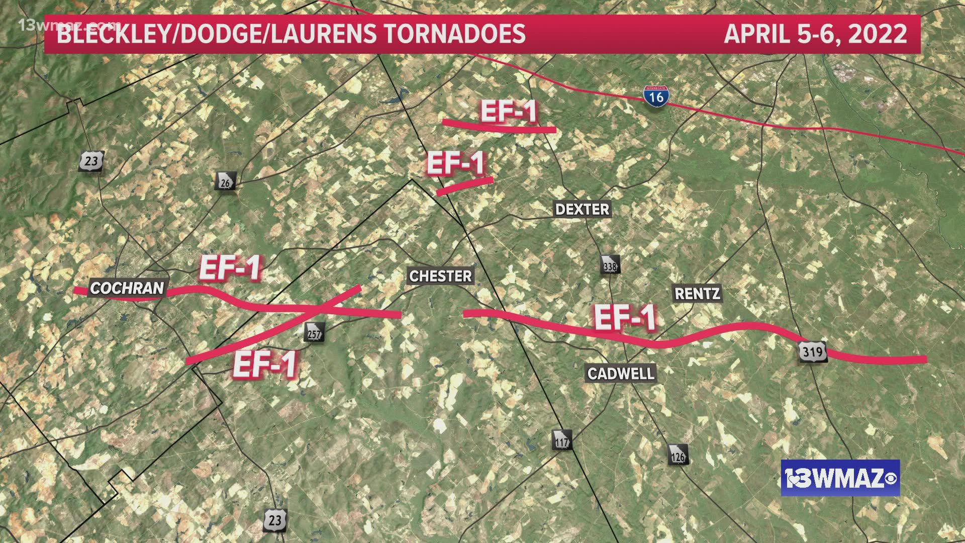 At total of 12 tornadoes have been confirmed in the region from this week's storms and more are expected.