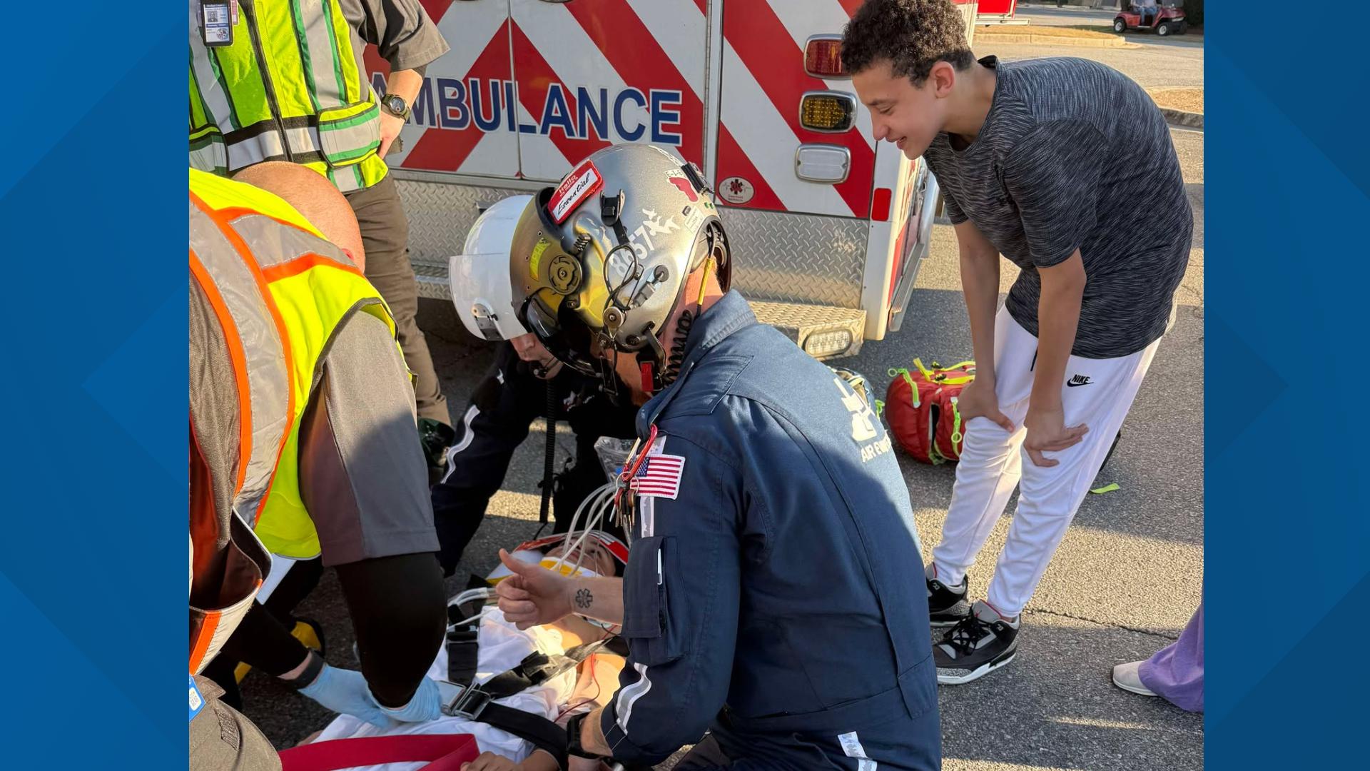 Georgia teen still smiling just hours after being struck by car on way ...