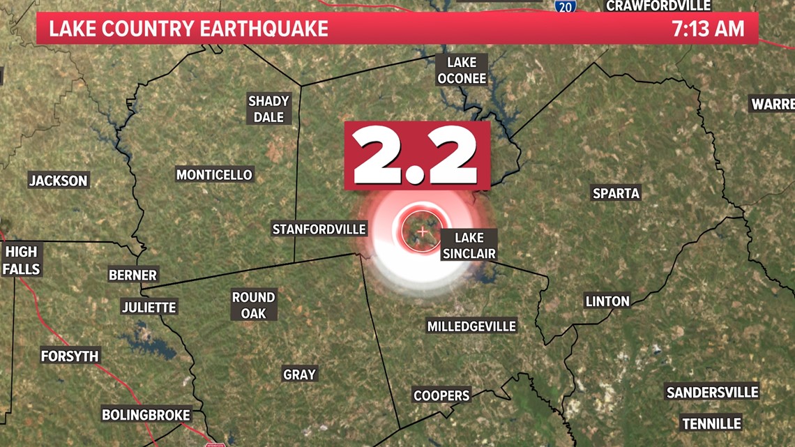 Earthquake near me ga