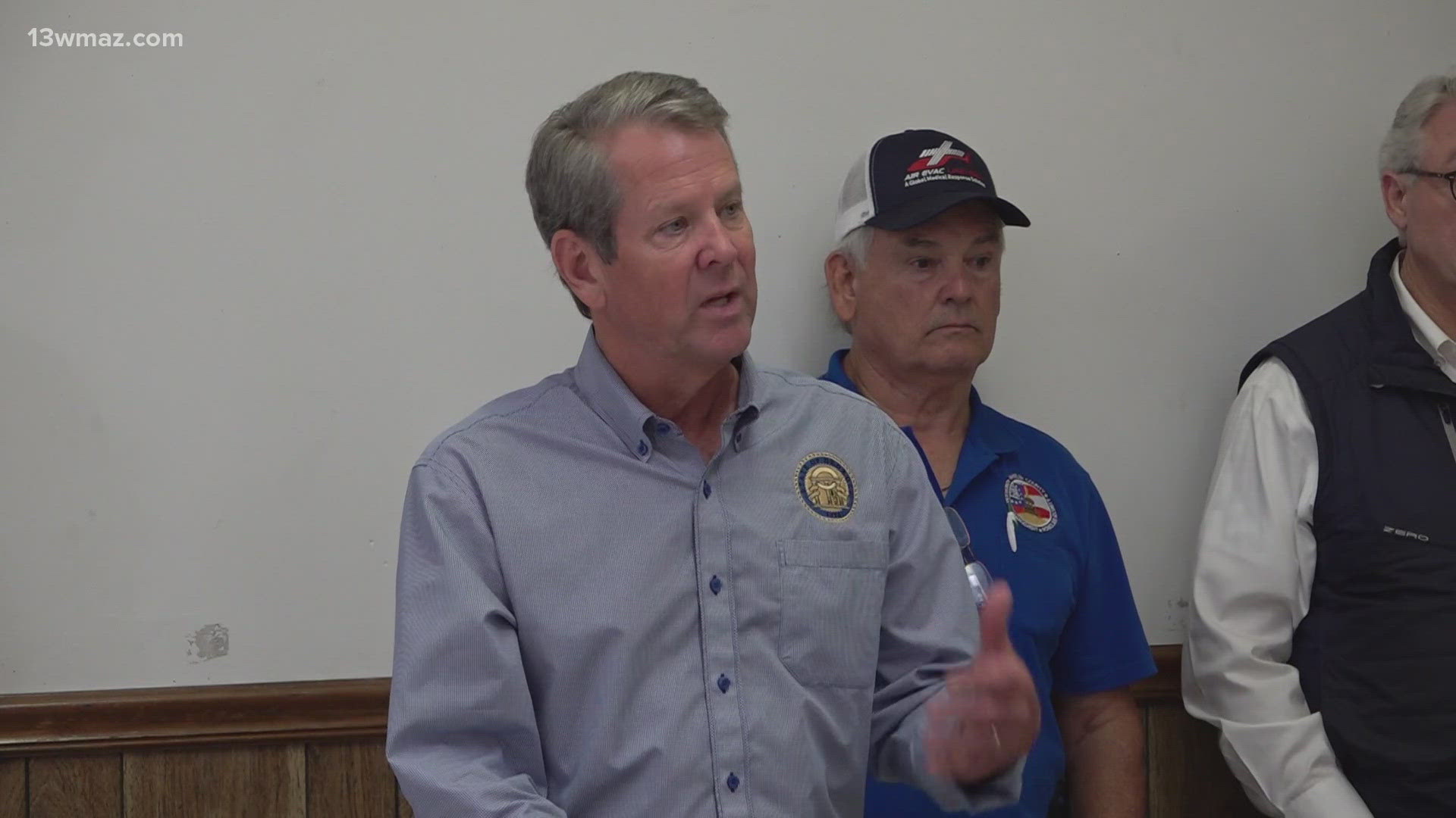 Kemp stopped in Wheeler County on Wednesday night. Next, he will travel to Johnson, then Washington County.