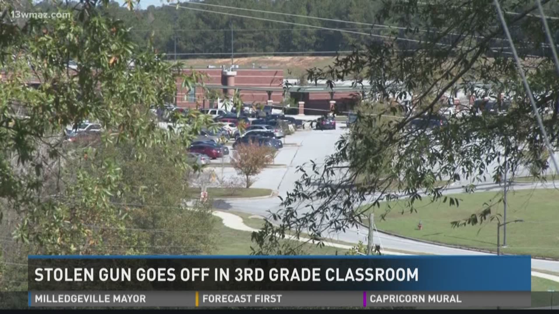 Stolen gun goes off in third grade classroom