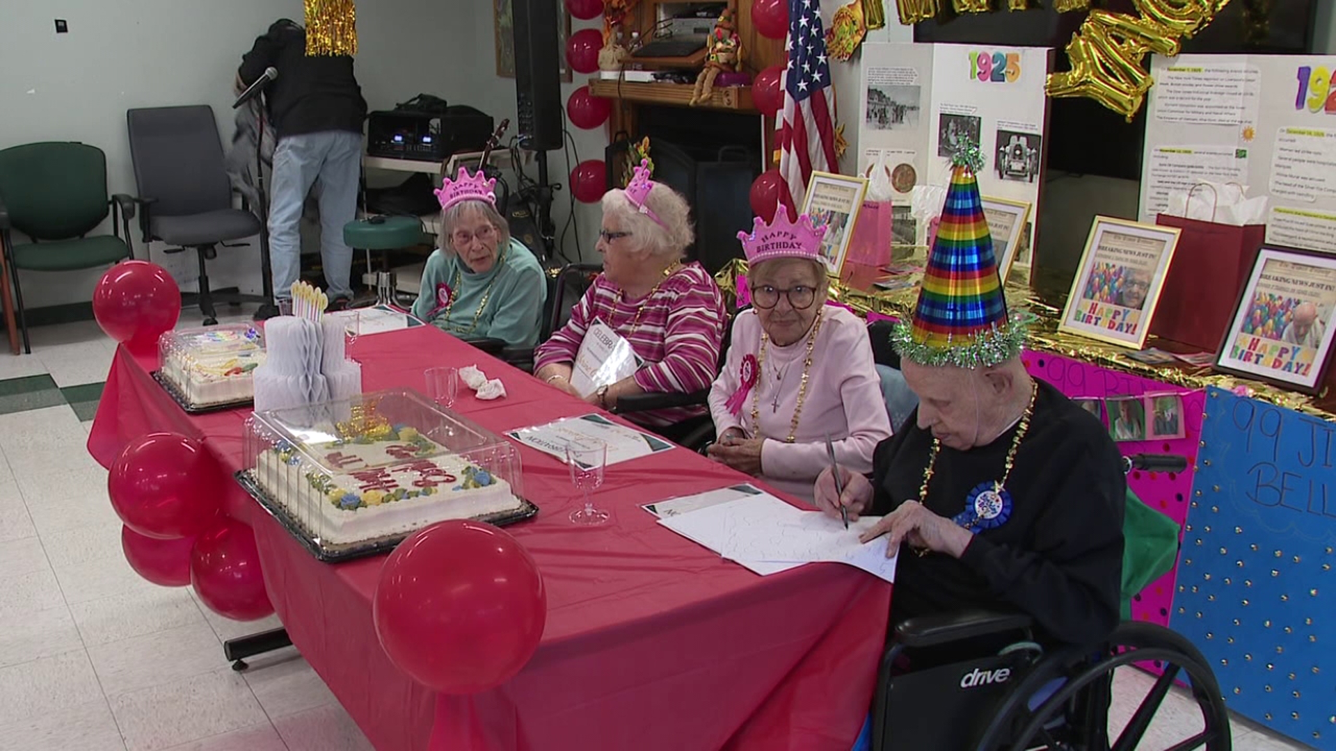 Reaching the age of 99 years is a feat in itself, but for four residents of a care center in Lackawanna County, it's something they all got to celebrate together