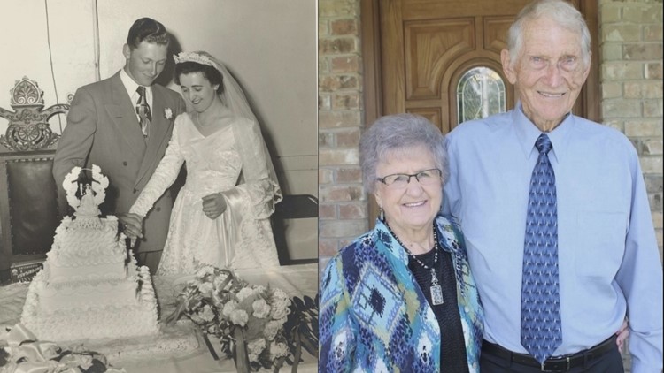 She was looking for a chair, he was looking for a girlfriend. Now they're celebrating 70 years of marriage