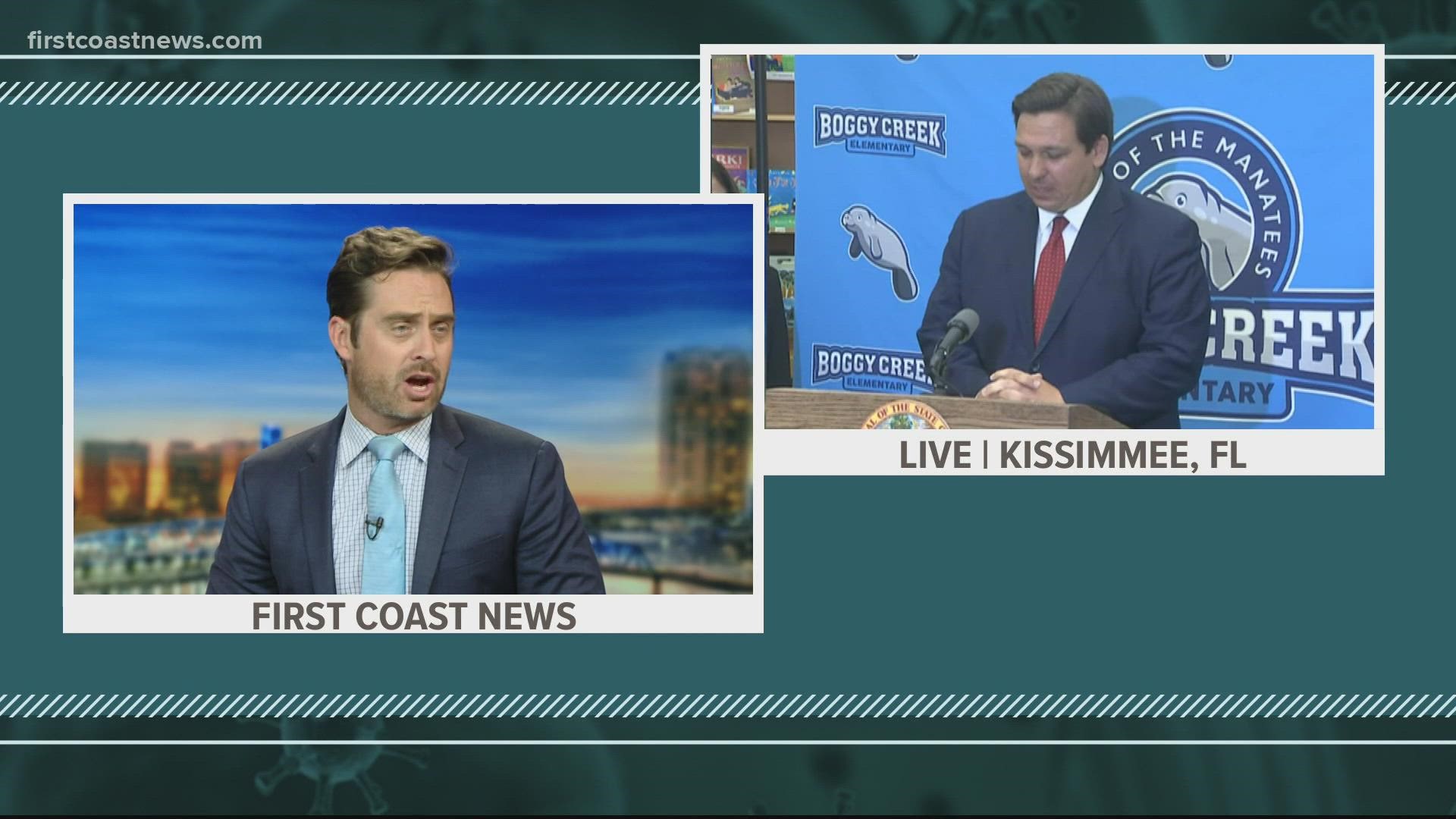 DeSantis announced that public schools will remain open in the spring semester -- offering both in-person and remote learning options for students and families.