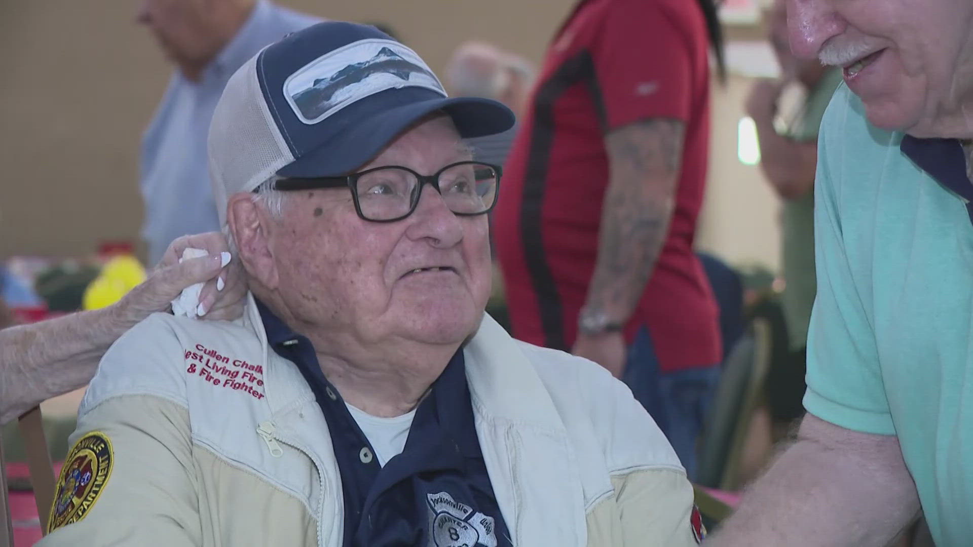 Chalker is the oldest living firefighter and the oldest living chief of the Jacksonville Fire Rescue Department.