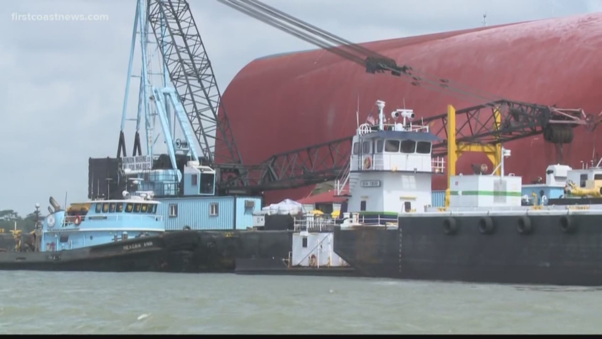 PHOTOS First look inside partially submerged Golden Ray cargo ship in