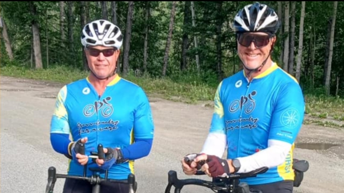 Two men on a bike ride to Jacksonville to raise money for cancer - Vimarsana News