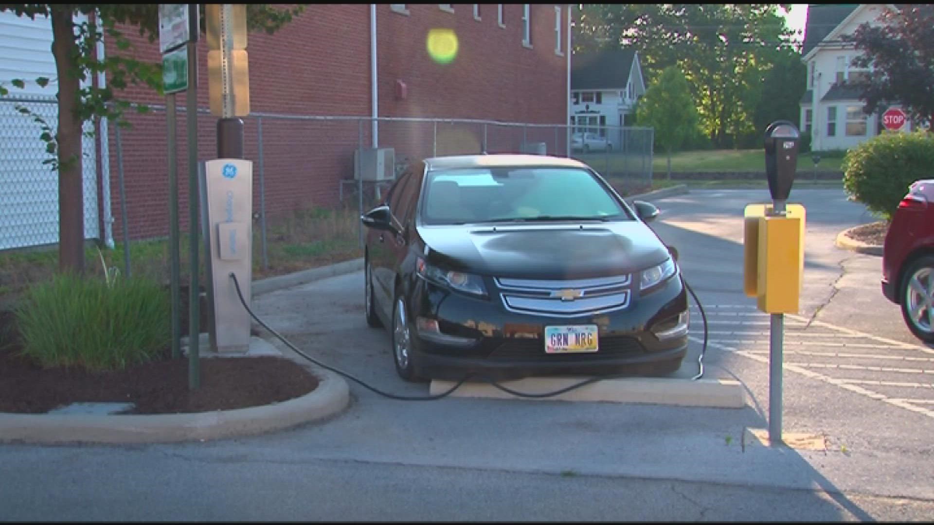 Our Madelyne Watkins is live from an electric charging station to talk about how electric vehicles could be the future of the auto industry.