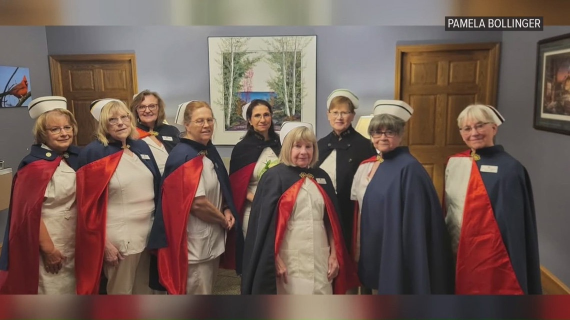 Nurses honor guard pays tribute to fallen colleagues