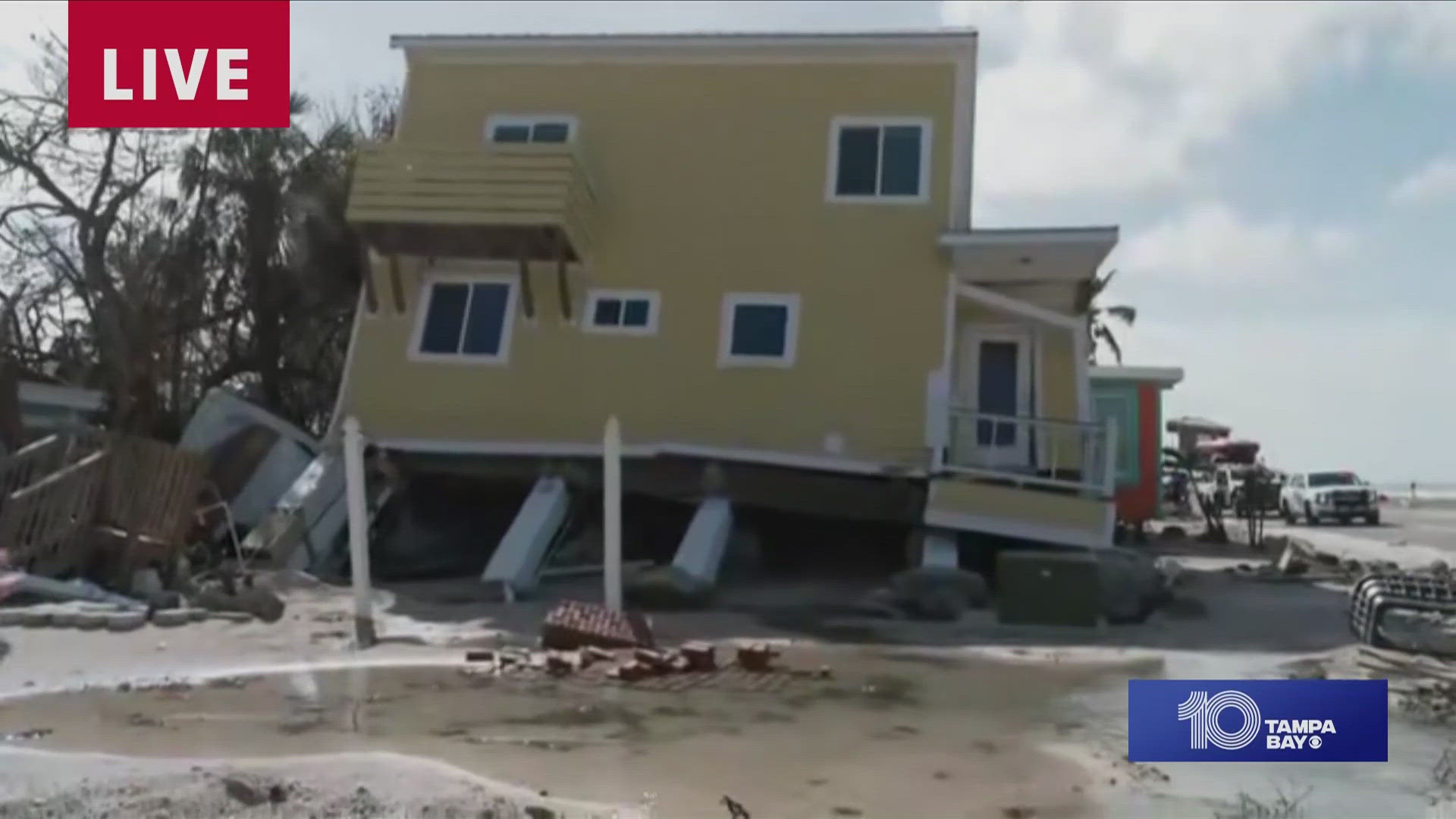 10 Tampa Bay's Jennifer Titus gives a look at the conditions on Bradenton Beach after the area was hit by two storms in the past couple of weeks.