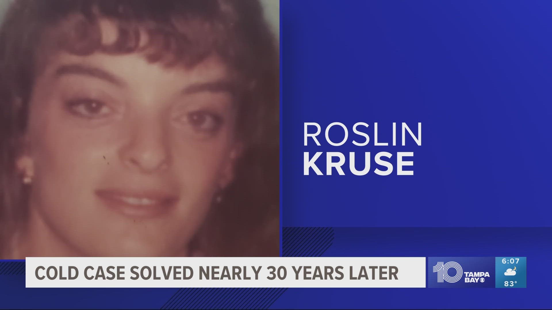 Roslin Kruse was just 23 years old when she was murdered and found by the side of the road on Nov. 1, 1993.