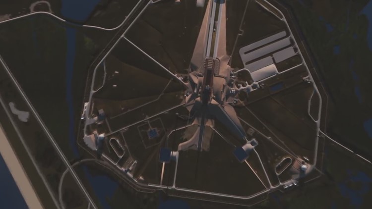 SpaceX Falcon Heavy demonstration animation
