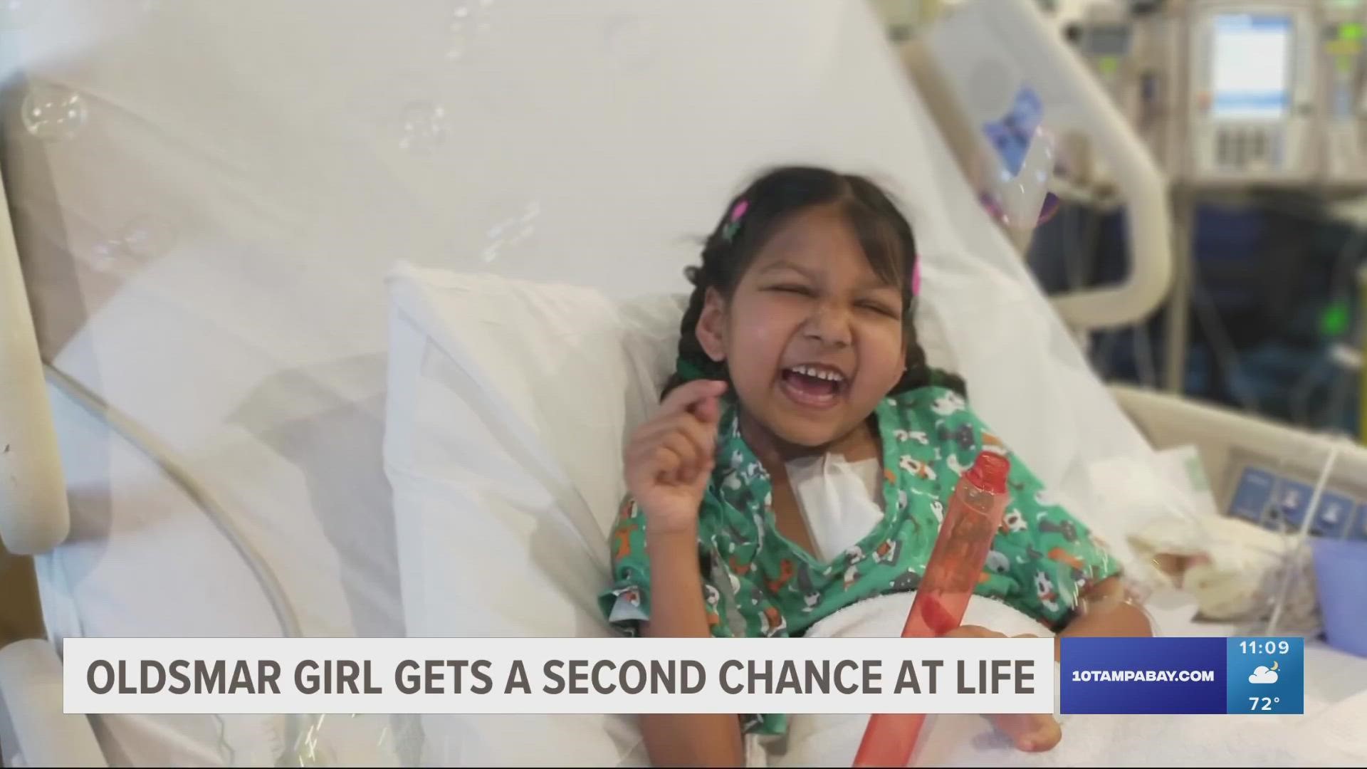 Ananya Anumukonda was born with a heart condition, but became very ill in 2021 when her heart went into failure.