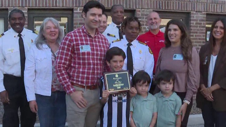 Young hero saves family from house fire, recognized by Tampa leaders with award