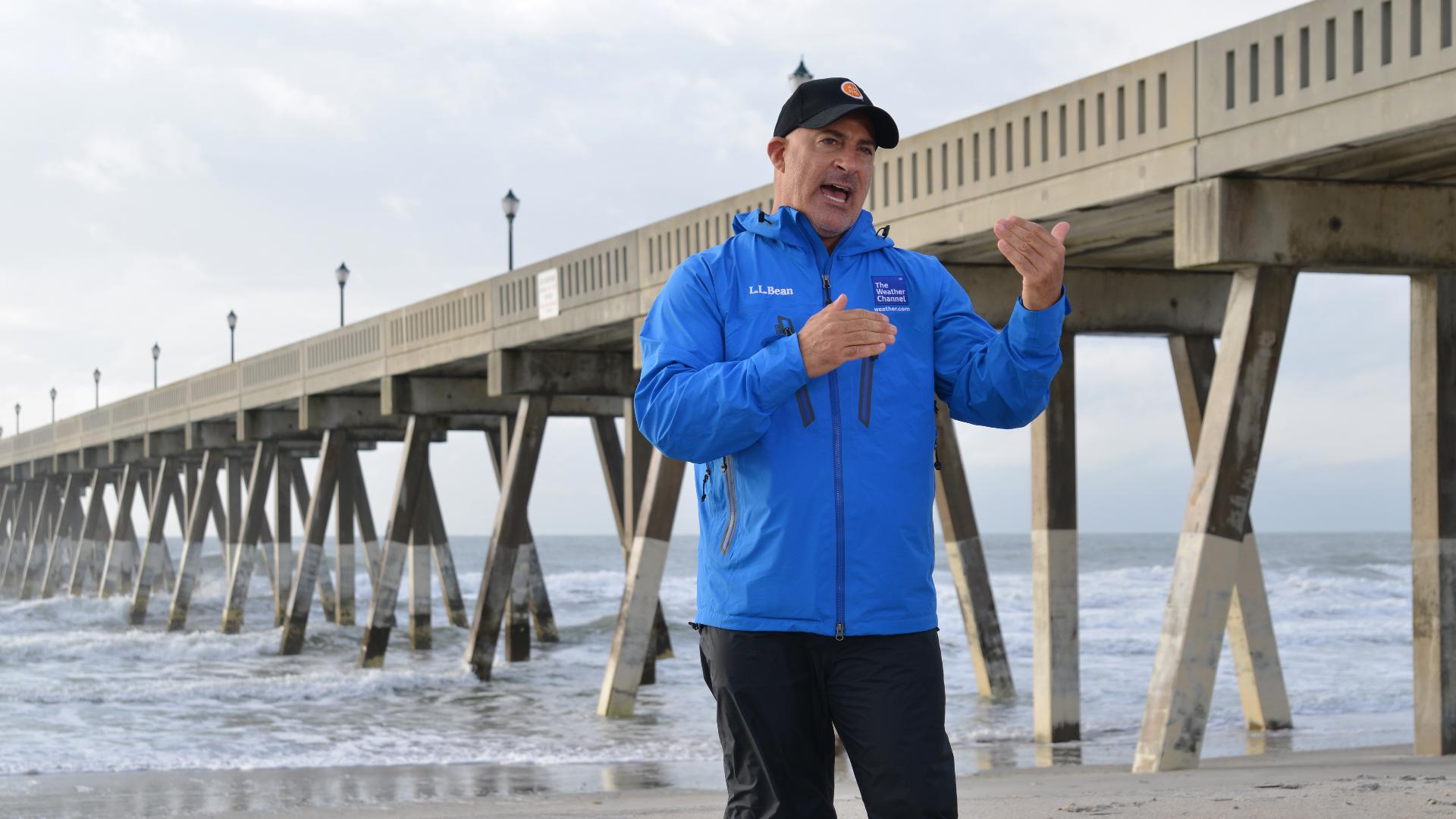 Jim Cantore tracker Where is he for Milton?