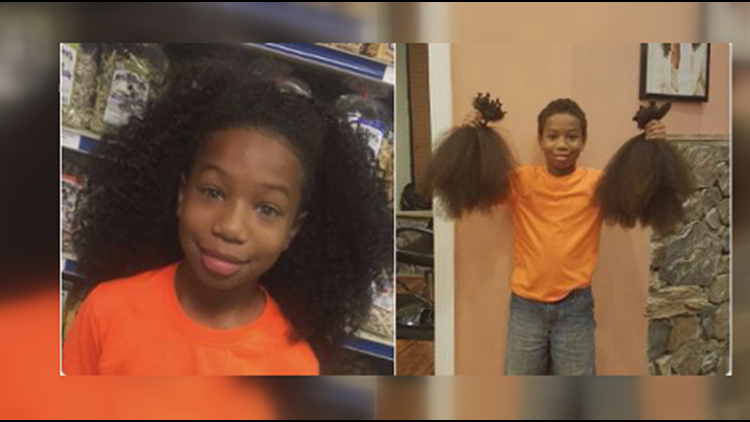 10-year-old who cut hair for cancer patient is honored 