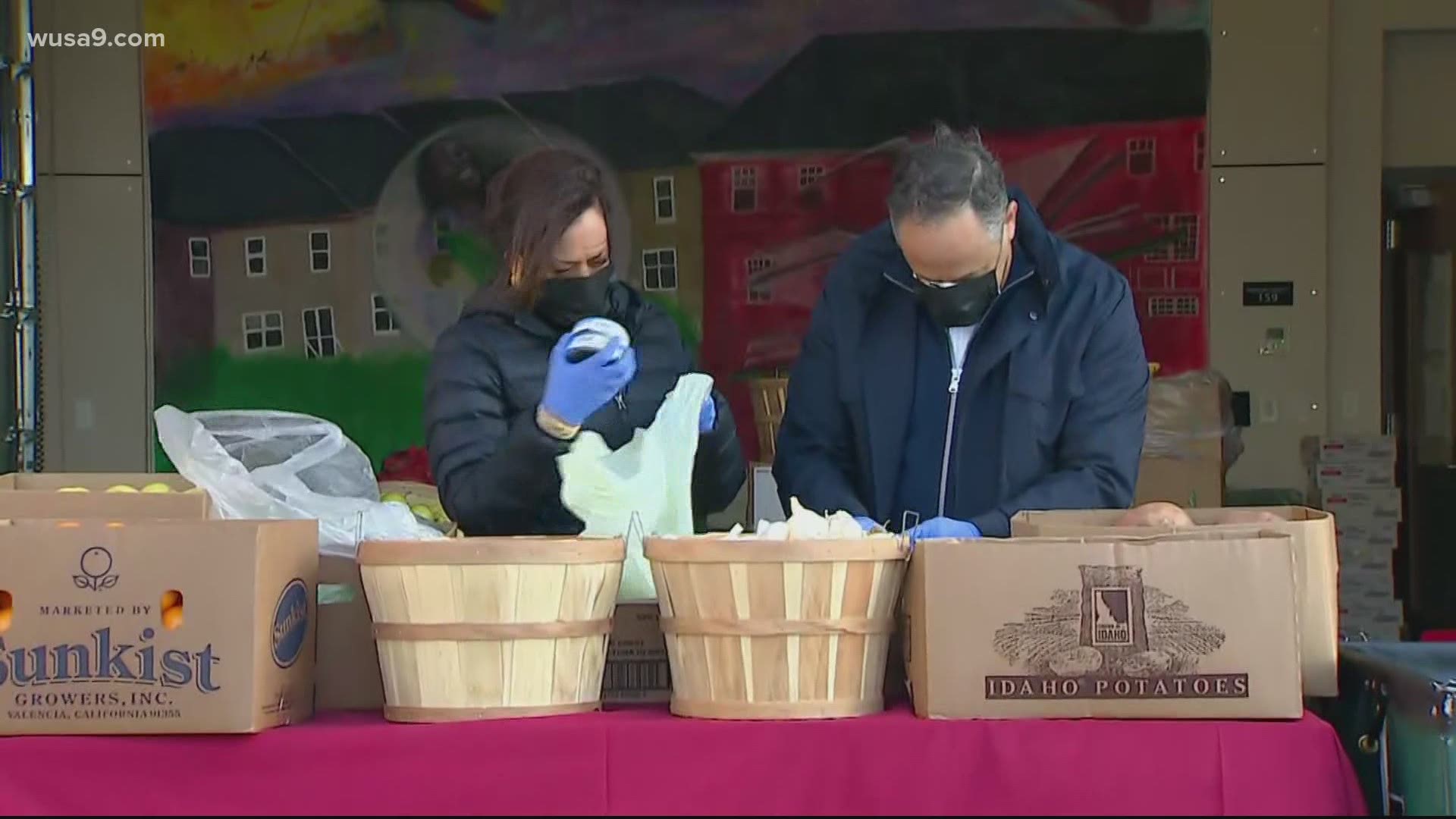 President-elect Joe Biden and Vice President-elect Kamala Harris pitched in on Martin Luther King Jr. Day service projects