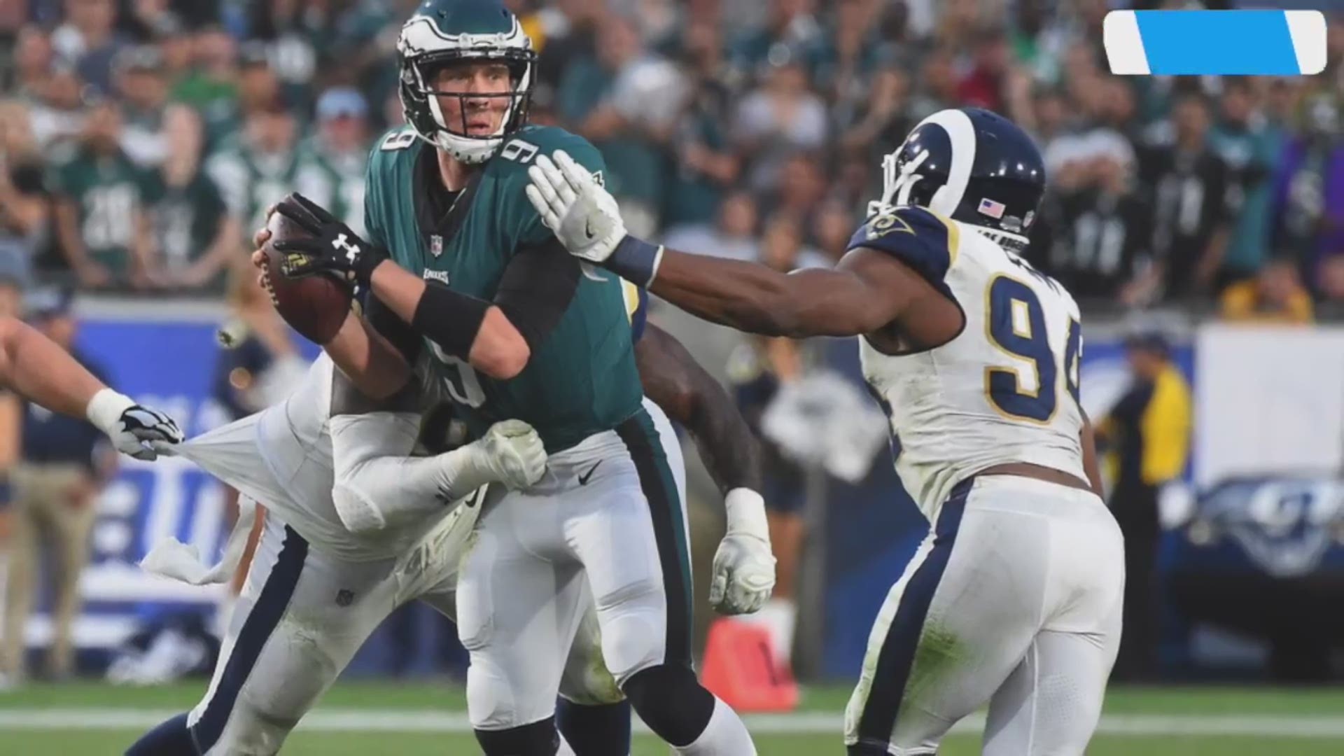 carson wentz torn jersey