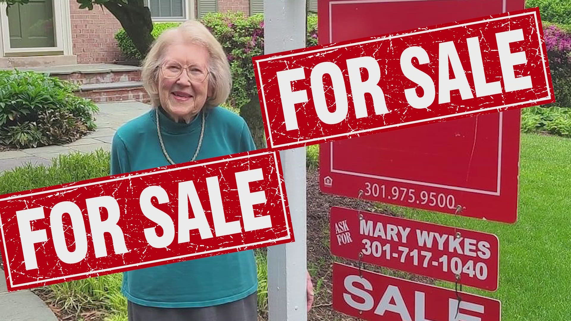 The real estate market in Gaithersburg might as well be called "Mary's Market." Centenarian seller Mary Wykes has already sold three houses in 2025. 
