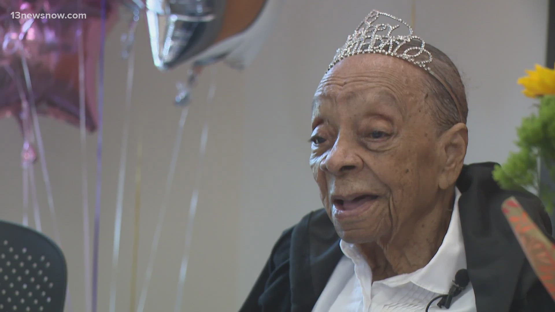 A birthday party was held in Suffolk Thursday for Dorothy Southall, who turned 106 years old.