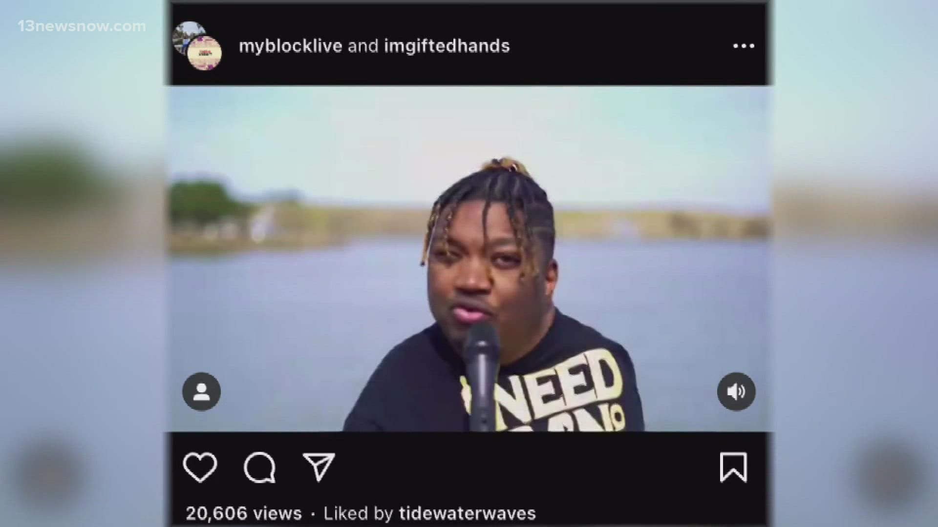 Virginia Beach rapper, 'Gifted Hands,' goes viral | 11alive.com