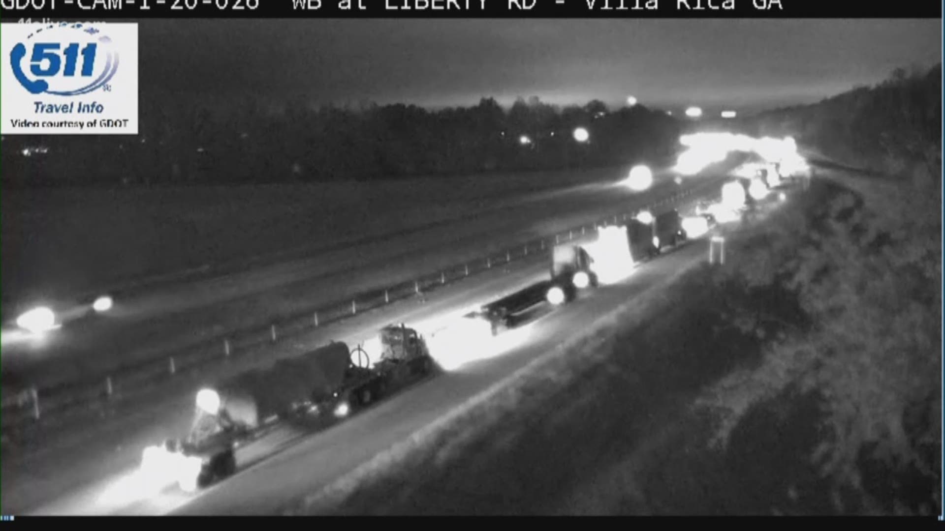 Massive crash on I-20 West in Carroll County | 11alive.com
