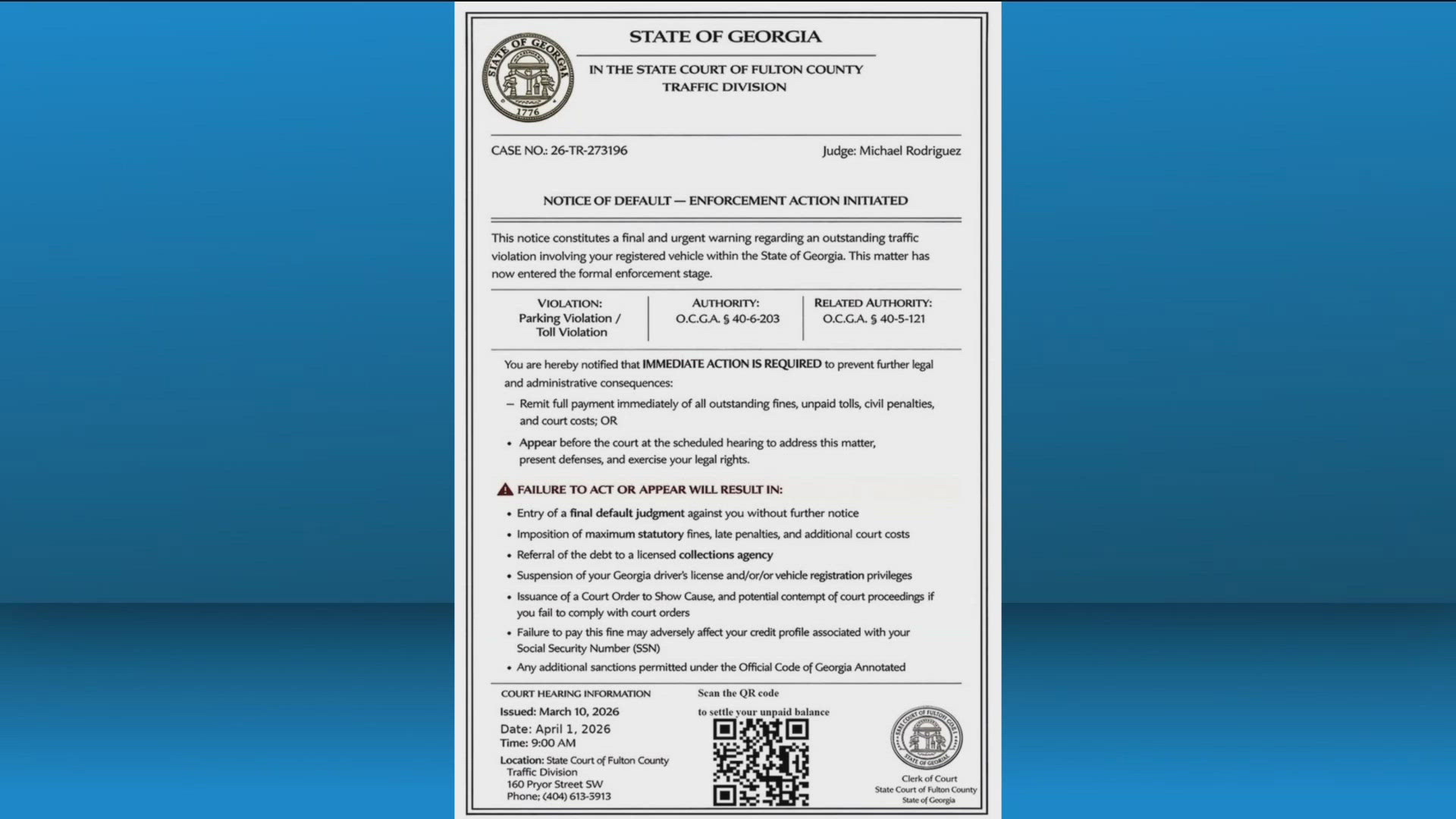 South Fulton Police warning residents about fake traffic tickets ...