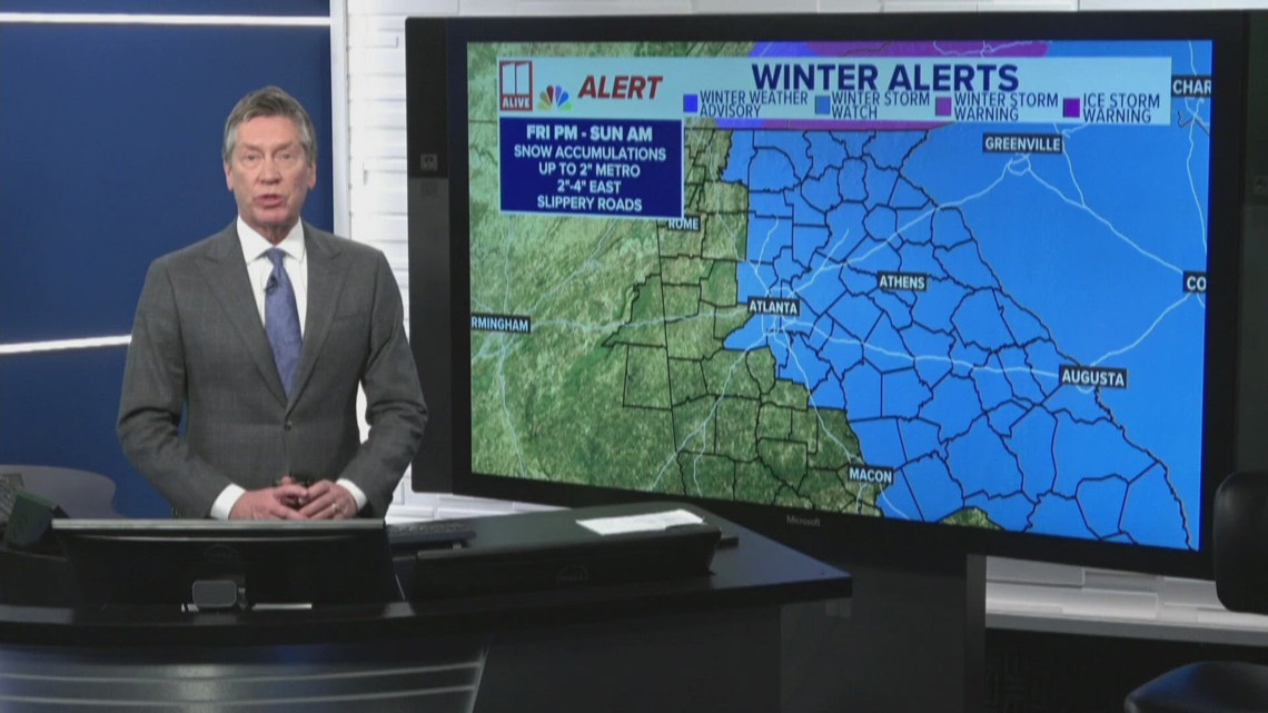 Weather Impact Alert | Cold air, chance for snow this weekend | 11alive.com