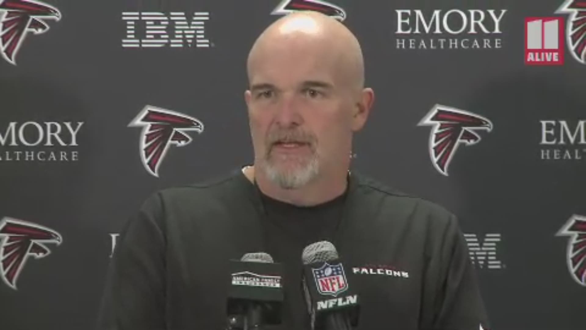 Dan Quinn talks Panthers, Kaepernick, injuries and other stuff on Wednesday.