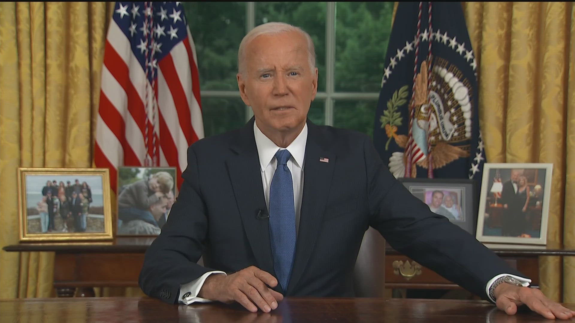 Tonight President Biden addressed nation, formally announcing decision to end his reelection campaign and reflecting on a 50 year career in politics.