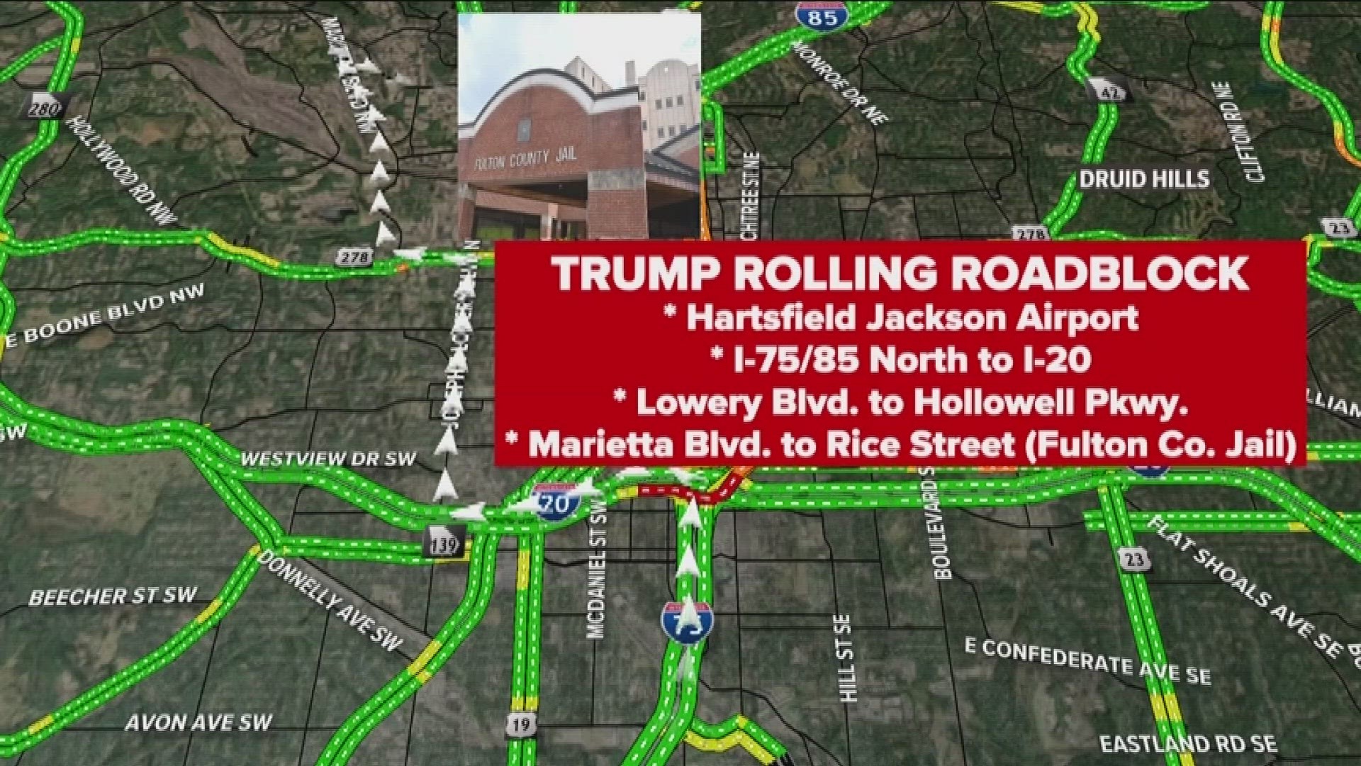 Here's How Traffic Will Be Impacted As Trump, Co-defendants Set To ...