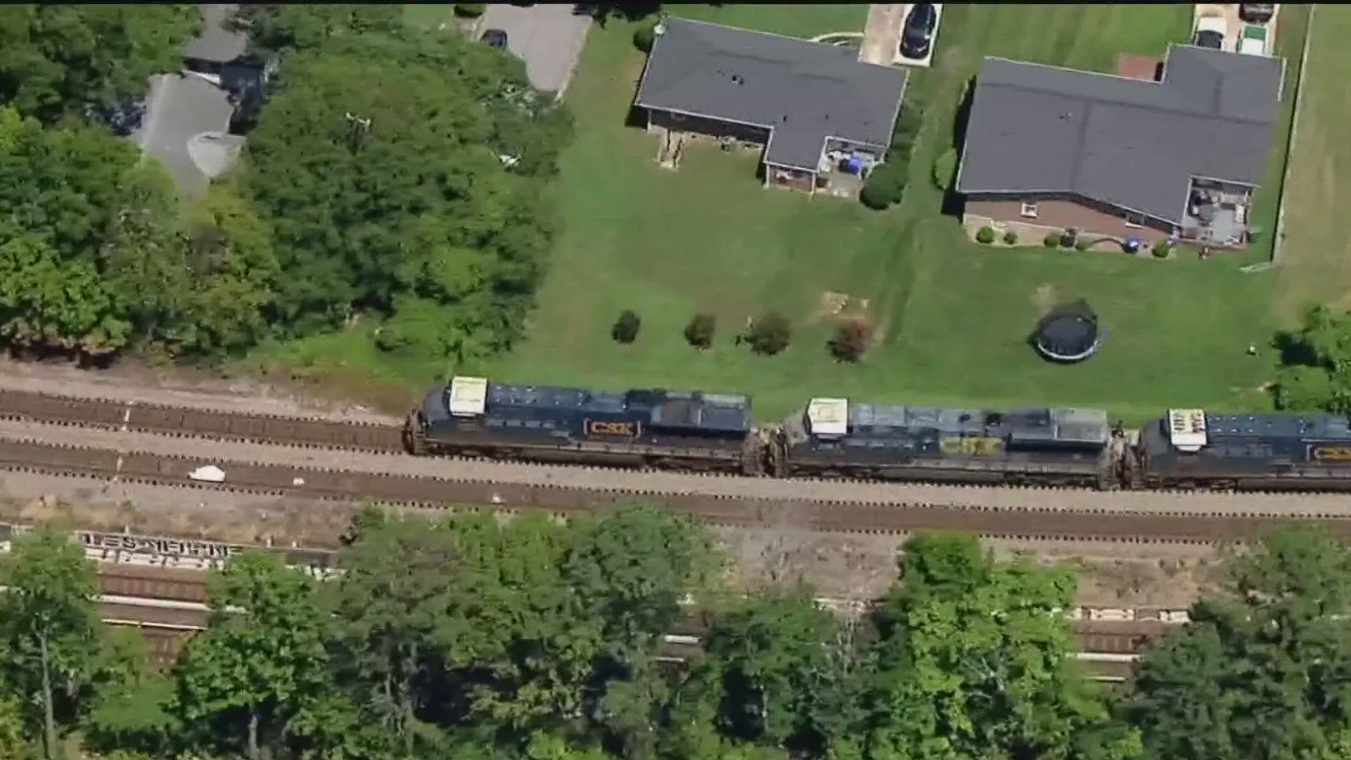 It happened around noon on the railroad tracks near Howard Street and Blayton Circle in the Dixie Hills neighborhood, according to a statement from CSX.