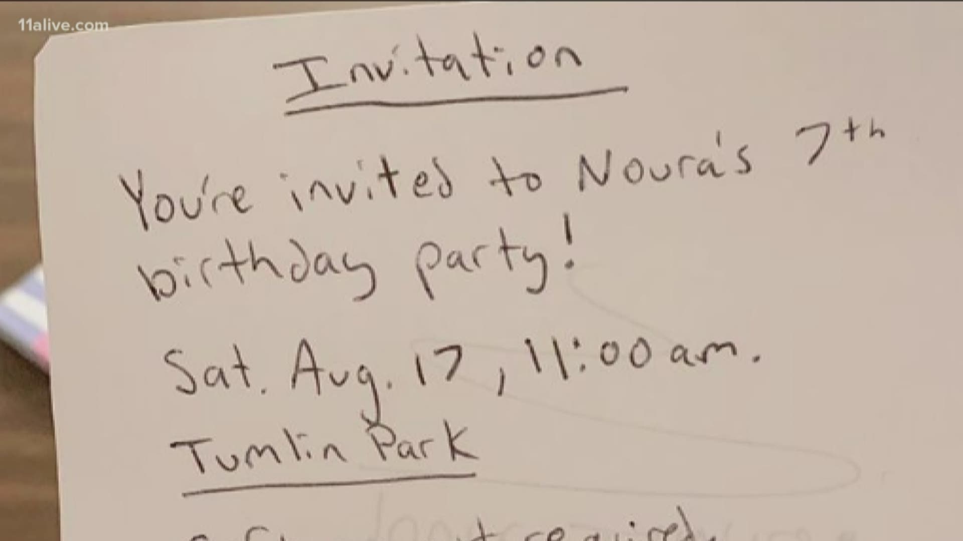 When the girl wrote this card to her teacher inviting her to her birthday party, she knew it could change everything
