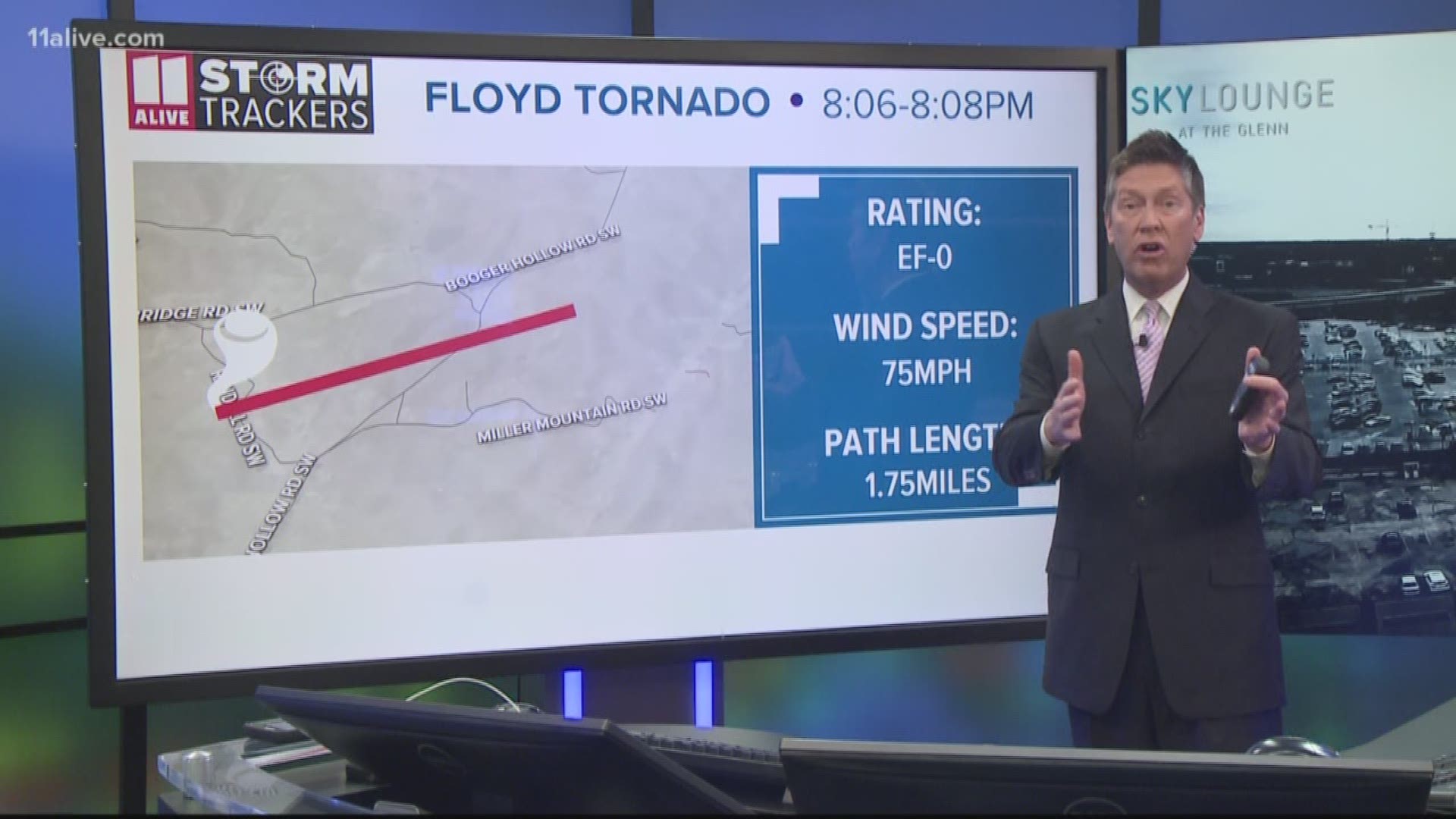 It was an EF0 tornado with a 1.7 mile path.