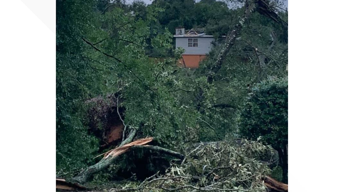 Photos Downed Trees Power Lines And Flooding Heavy Rain Severe