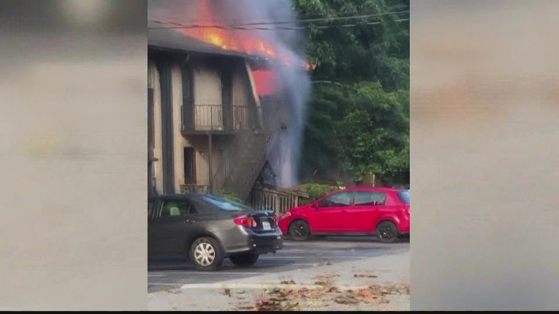Officials are now calling an apartment fire in Atlanta arson. No arrests have been made but police said they have a person of interest.