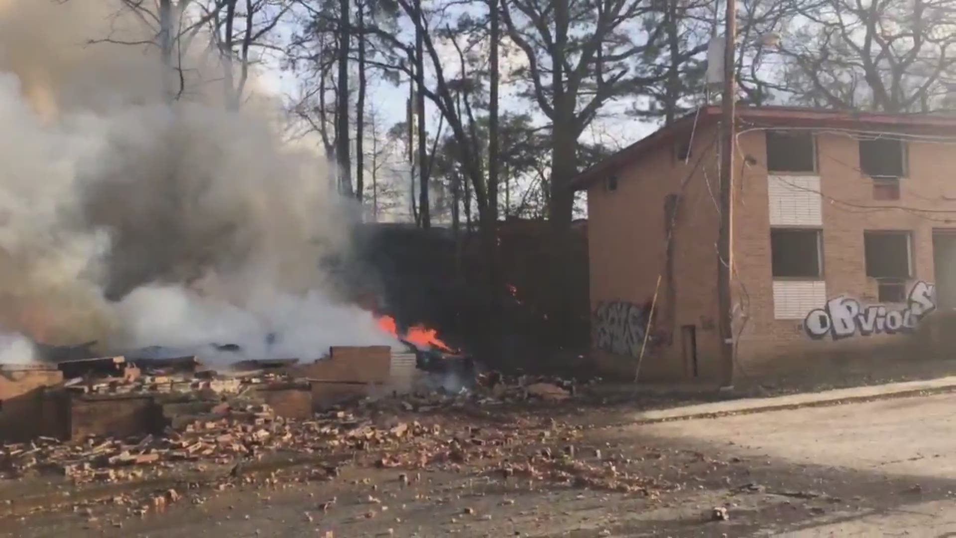 Twitter users were quick to spot a column of smoke over the city. Fire officials have confirmed exactly where it came from as they responded on Tuesday to 325 Chappell Road. (Video courtesy of Atlanta Fire)