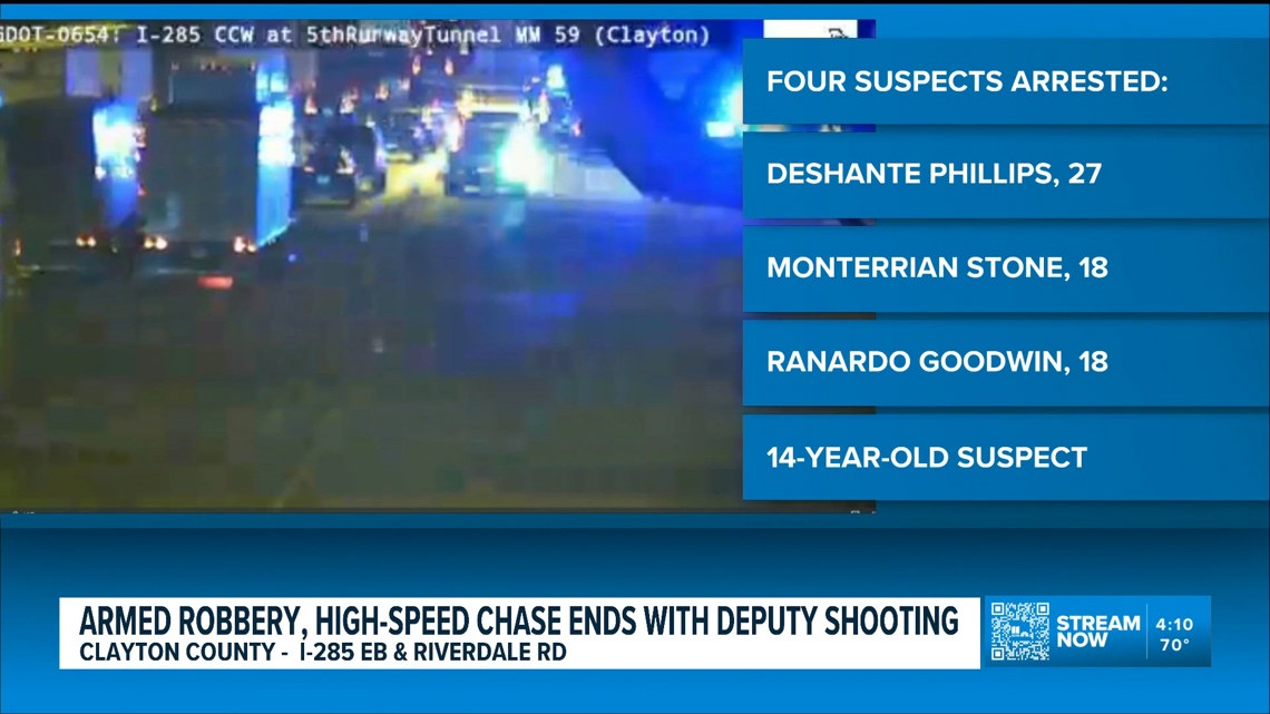 Armed robbery, high-speed chase ends with deputy shooting suspect ...