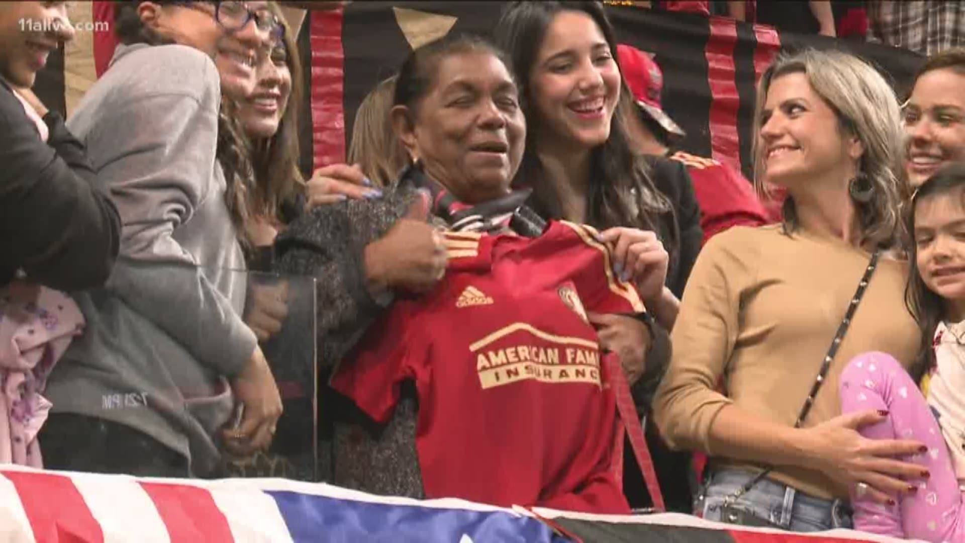 The heartwarming moment happened after Atlanta United's win on Sunday.