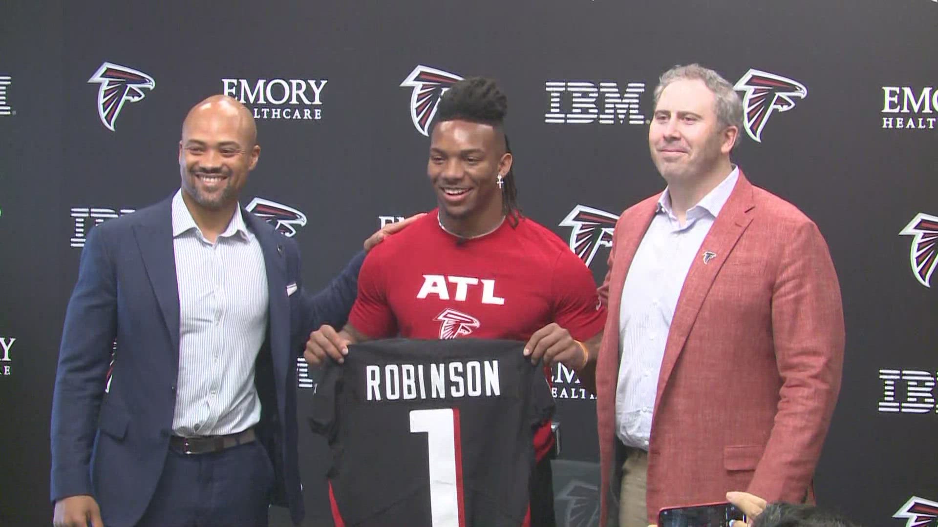 Falcons RB Bijan Robinson excited with place in Arthur Smith's