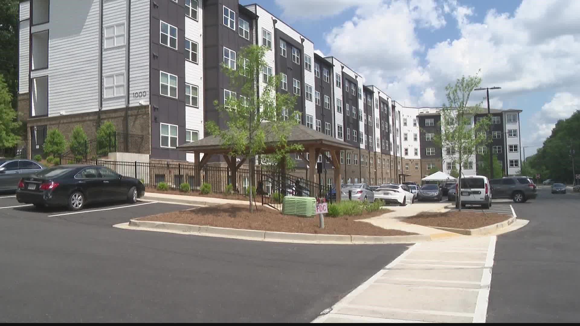 Atlanta BeltLine Inc. subsidized housing in a dedicated complex.